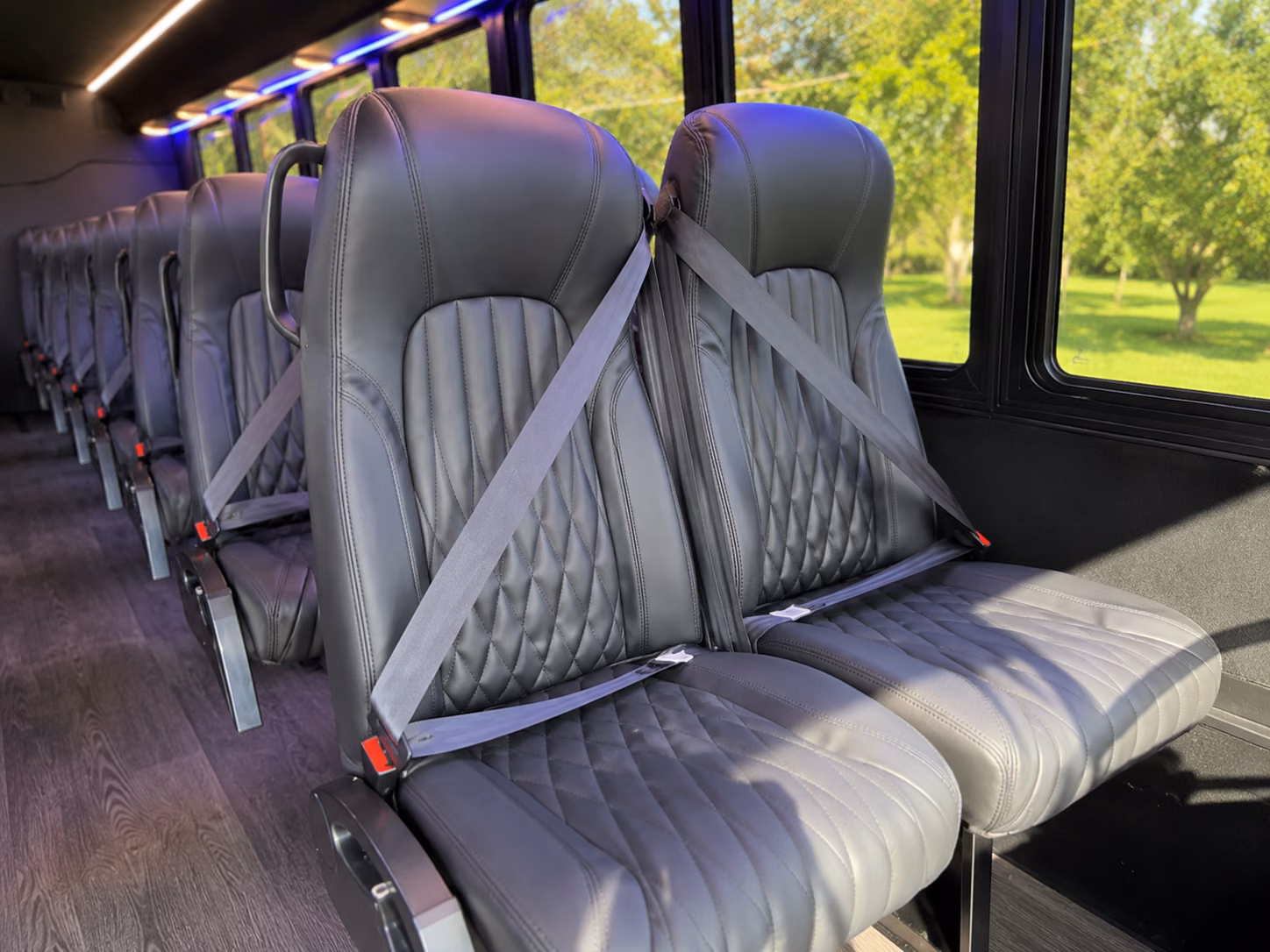 santa rosa 20 passenger minibus interior