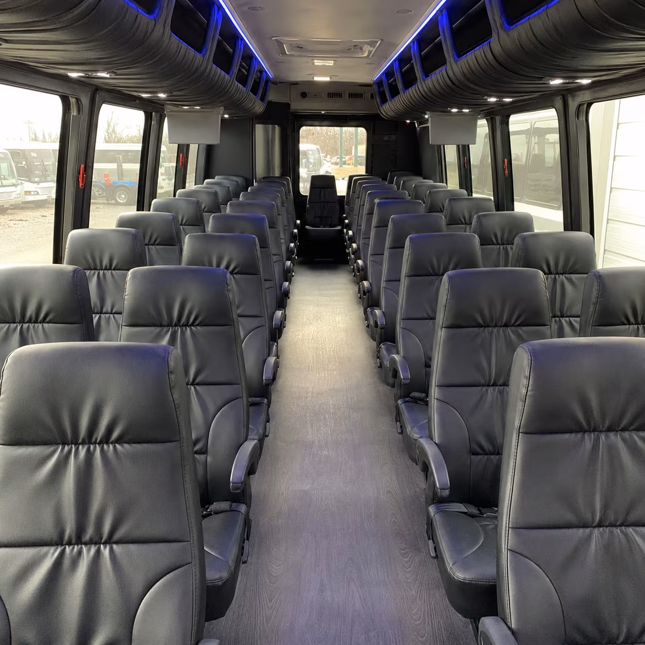 santa rosa 25 passenger minibus inside