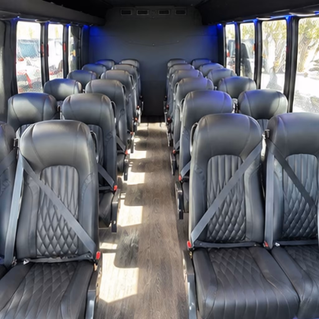 santa rosa 25 passenger minibus interior