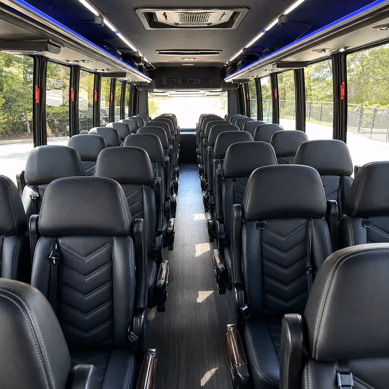 santa rosa 28 passenger minibus inside