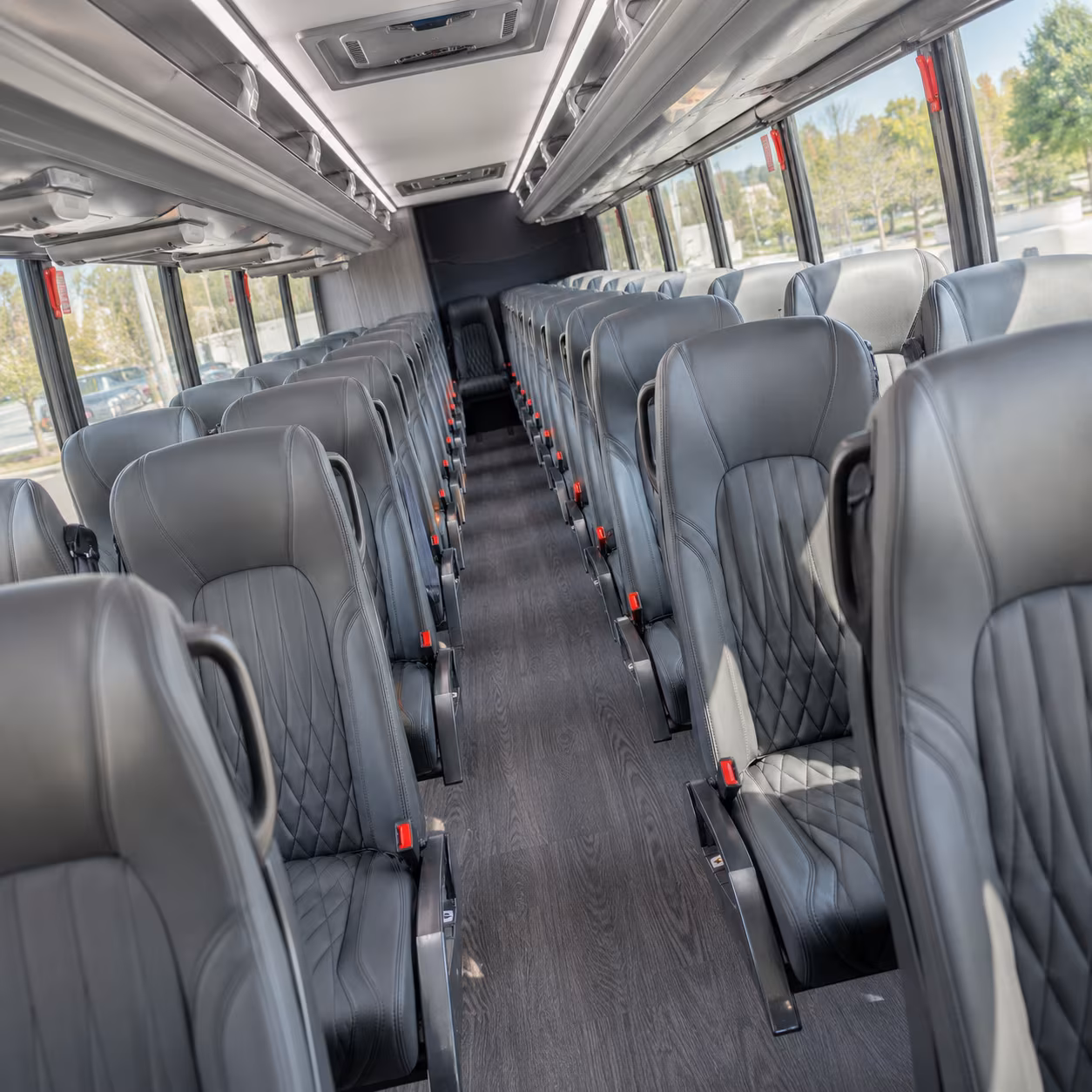 santa rosa 28 passenger minibus interior