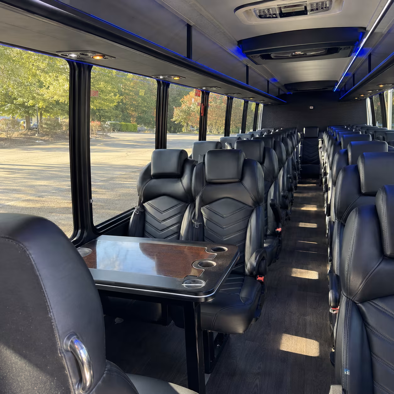 santa rosa 35 passenger minibus inside