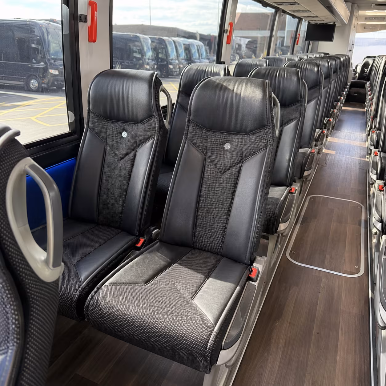 santa rosa 40 passenger charter bus interior