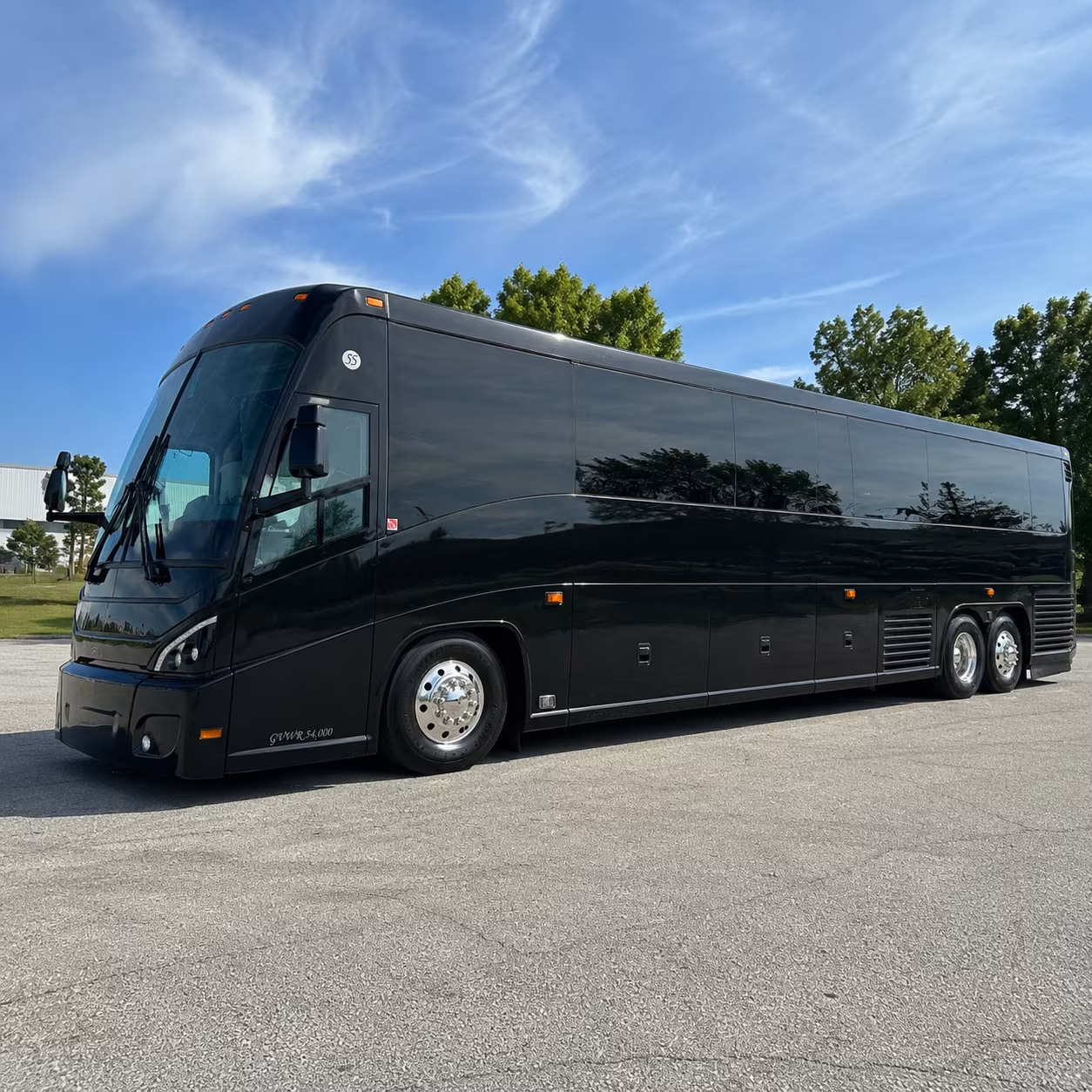 santa rosa 47 passenger charter bus