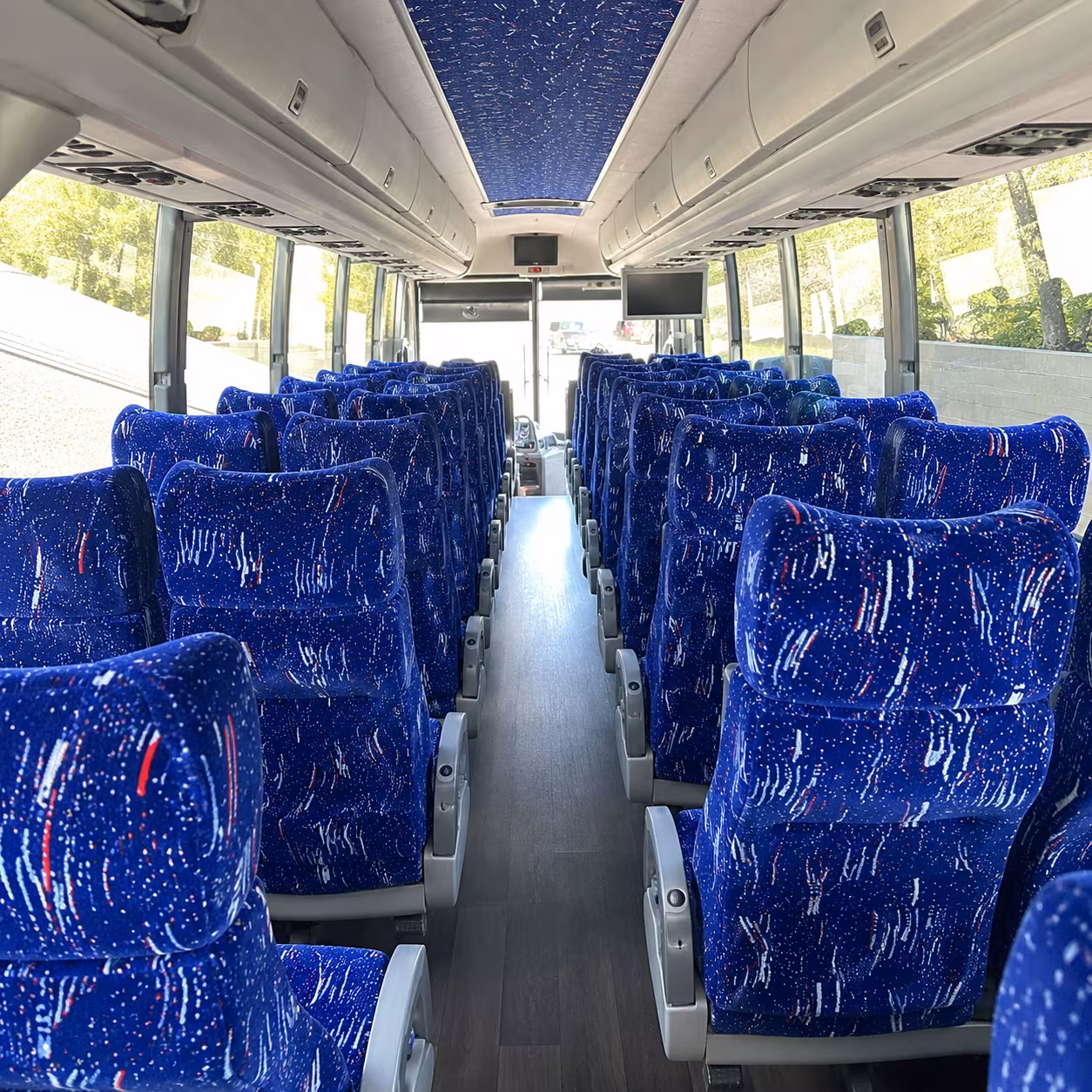santa rosa 50 passenger charter bus interior