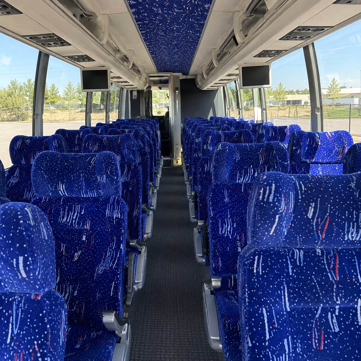 santa rosa 54 passenger charter bus interior