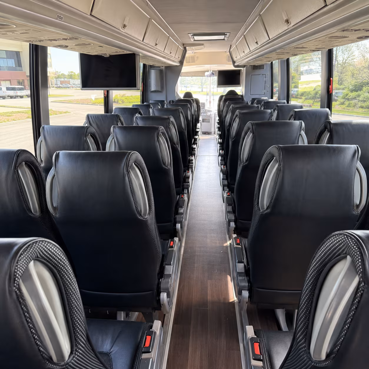 santa rosa 56 passenger charter bus inside
