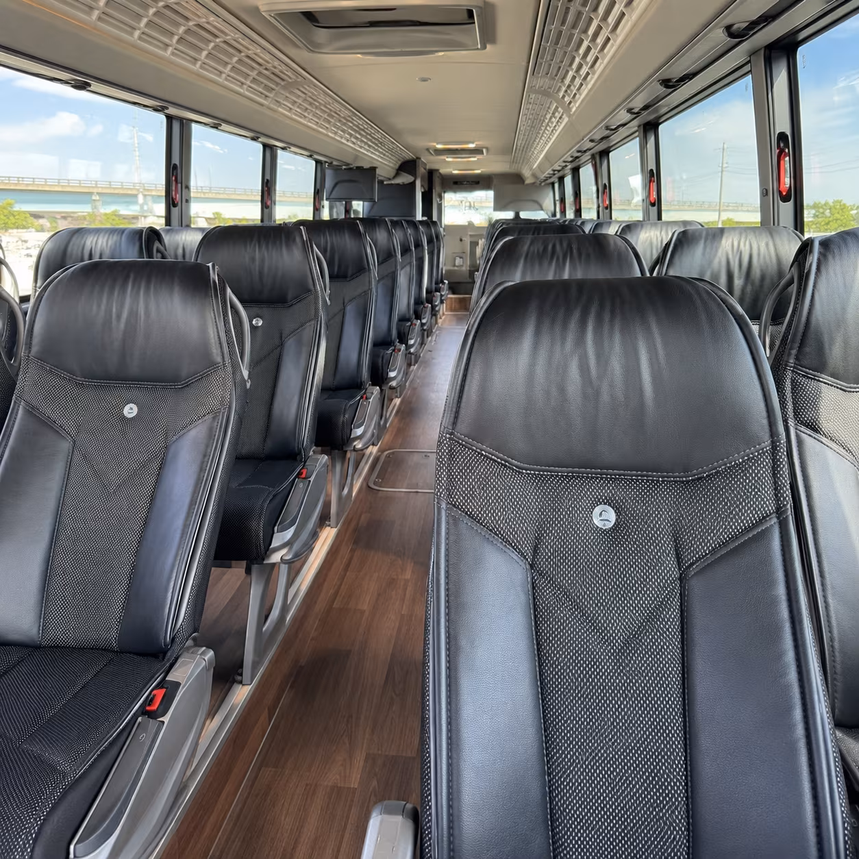 santa rosa charter bus inside