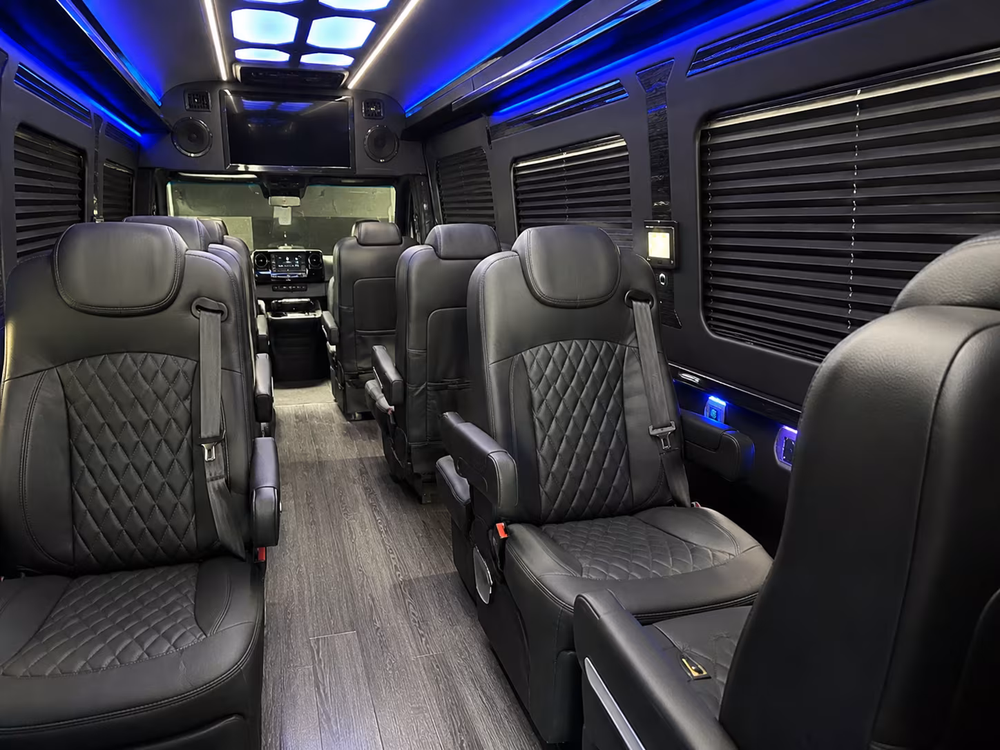 santa rosa sprinter van with driver inside